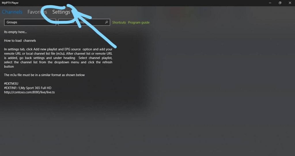 How to setup My IPTV Player app for Windows Pc
